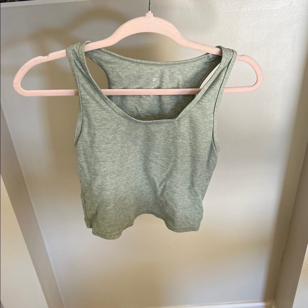 Apana Light Green Tank Top